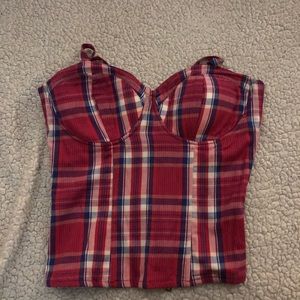 Plaid tank top